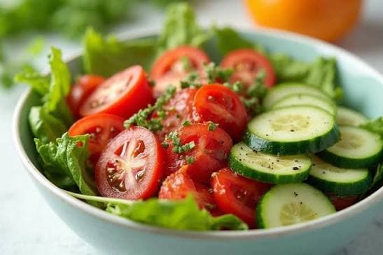Xiyar-pomidor salatı